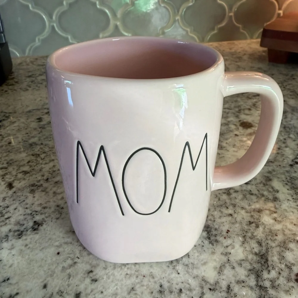 Rae Dunn Blush 'MOM' Mug - Picture 1 of 3